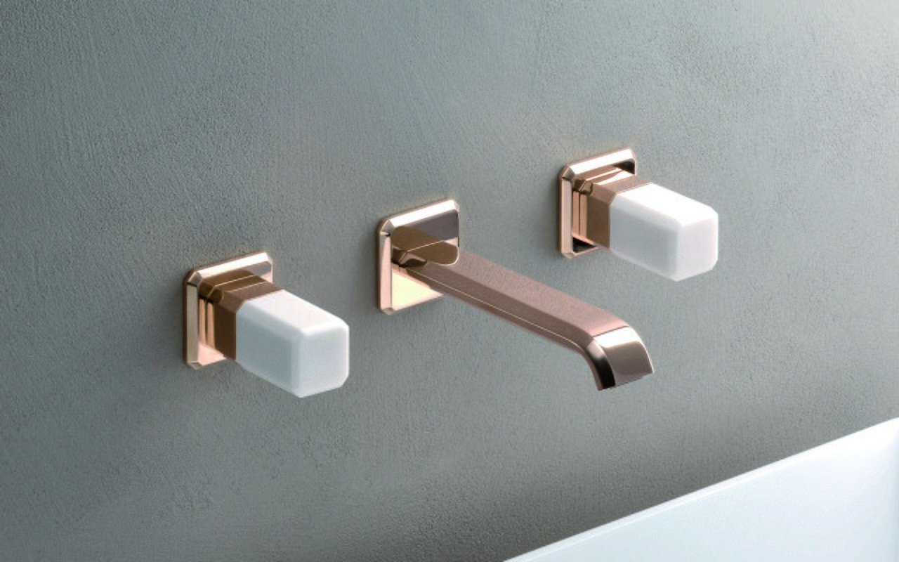 Aquatica Lorena242 Wall Mounted Sink Faucet Chrome