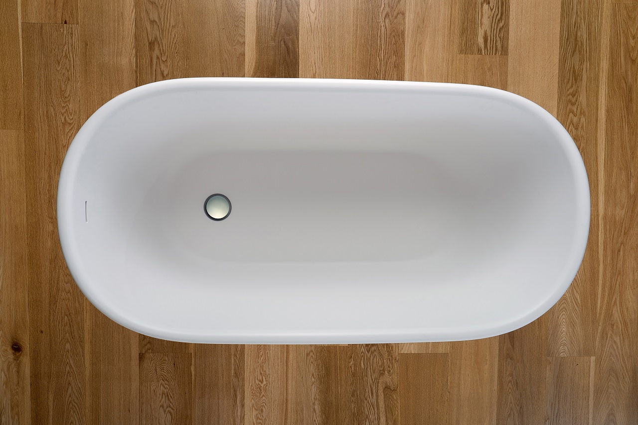 Lullaby Wht Small Freestanding Solid Surface Bathtub by Aquatica web 0009