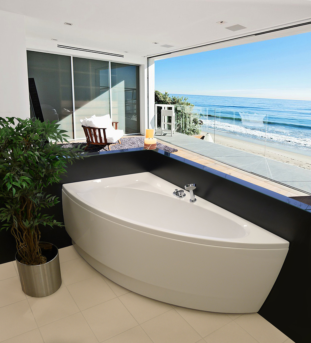 Corner Tub Smart Way To Save Space In, Corner Bathtubs For Small Spaces
